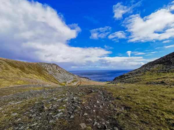 Vista Panoramica Nordkapp Durante Giorno Finnmark Norvegia — Foto Stock