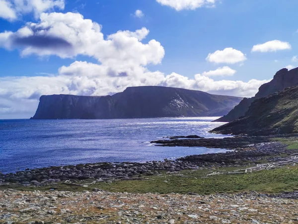 Vista Panorâmica Nordkapp Durante Dia Finnmark Noruega — Fotografia de Stock