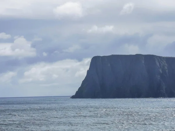 Γραφική Θέα Της Nordkapp Την Ημέρα Finnmark Νορβηγία — Φωτογραφία Αρχείου