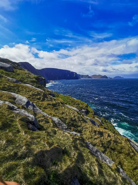 Widok Nordkapp Dzień Finnmark Norwegia — Zdjęcie stockowe