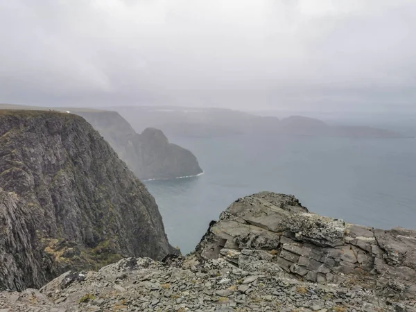 Panoramisch Uitzicht Nordkapp Overdag Finnmark Noorwegen — Stockfoto