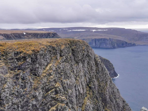 Vista Panoramica Nordkapp Durante Giorno Finnmark Norvegia — Foto Stock