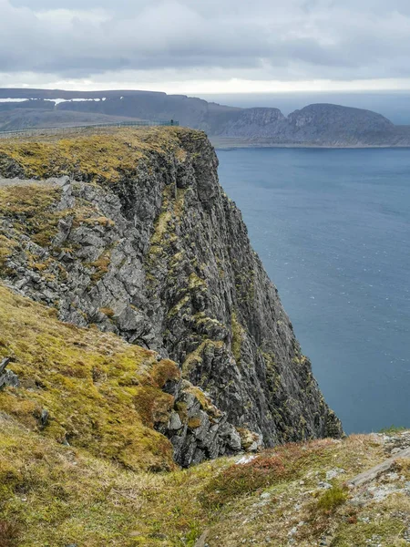 Γραφική Θέα Της Nordkapp Την Ημέρα Finnmark Νορβηγία — Φωτογραφία Αρχείου