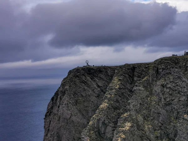 Widok Nordkapp Dzień Finnmark Norwegia — Zdjęcie stockowe