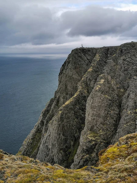 Γραφική Θέα Της Nordkapp Την Ημέρα Finnmark Νορβηγία — Φωτογραφία Αρχείου