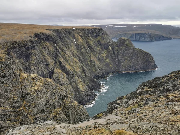 Panoramisch Uitzicht Nordkapp Overdag Finnmark Noorwegen — Stockfoto