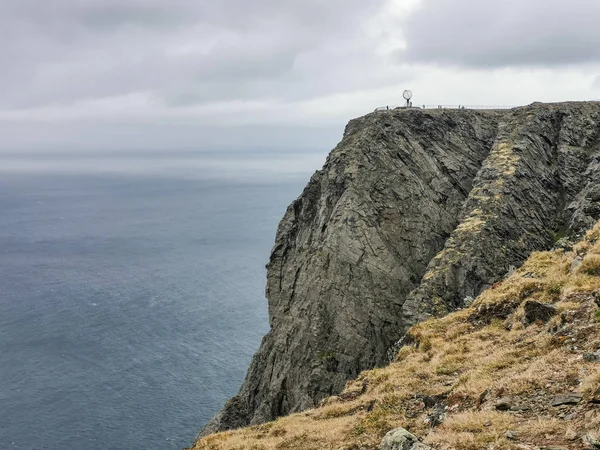 Γραφική Θέα Της Nordkapp Την Ημέρα Finnmark Νορβηγία — Φωτογραφία Αρχείου