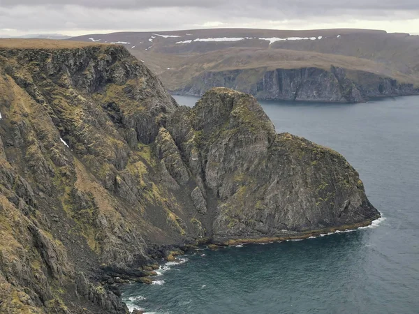 Panoramisch Uitzicht Nordkapp Overdag Finnmark Noorwegen — Stockfoto