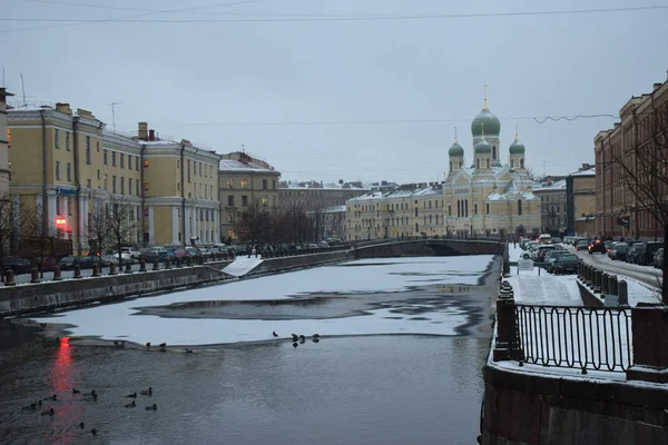 Прогулка Санкт Петербургу Дневное Время Россия — стоковое фото