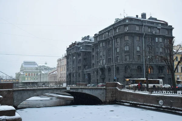 Прогулка Санкт Петербургу Дневное Время Россия — стоковое фото