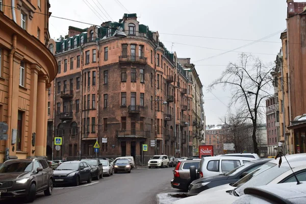 Caminhando Pela Cidade São Petersburgo Durante Dia Rússia — Fotografia de Stock