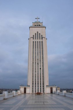 Efendimiz İsa 'nın gözlem güvertesi ve kulesi Kaunas, Litvanya' daki Diriliş Bazilikası.