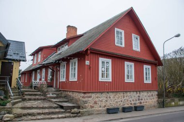 Gündüz geleneksel renkli mimari görüşü, seyahat kavramı 