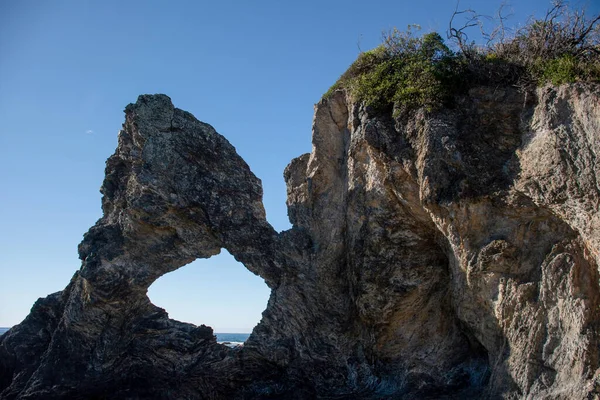 Bar Rock Lookout Formación Rocosa Inusual Cerca Wagonga Head Narooma —  Fotos de Stock