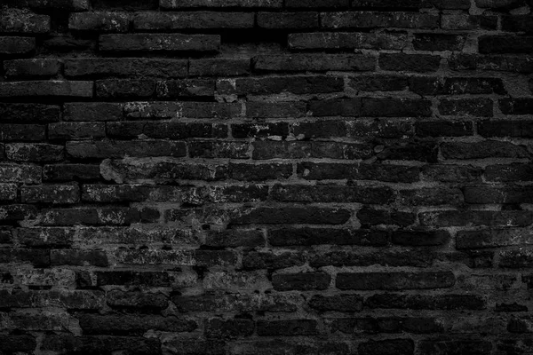 Black brick wall texture for background. — Stock Photo, Image