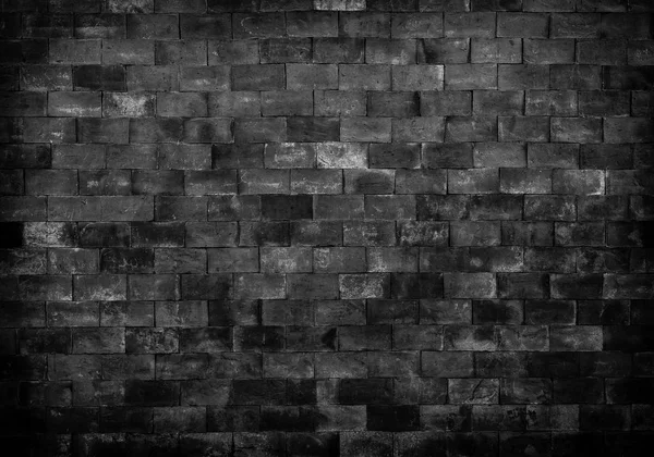 Black and White brick wall texture for background. — Stock Photo, Image