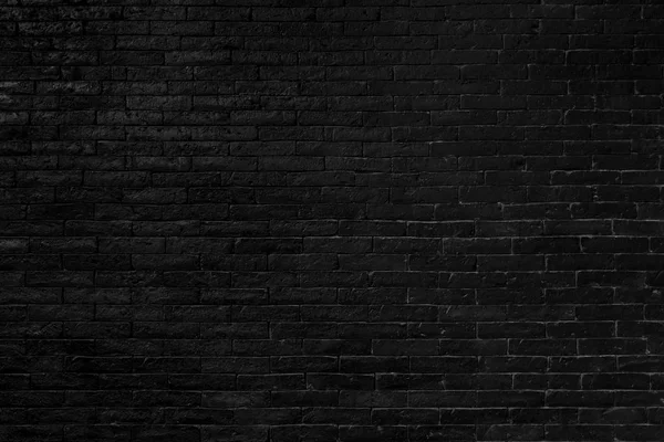 Black brick wall texture for background. — Stock Photo, Image