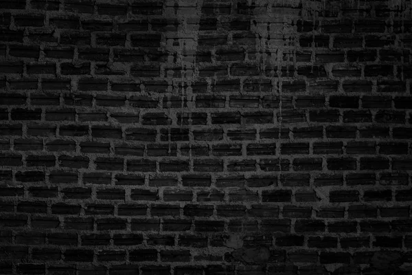 Black brick wall texture for background. — Stock Photo, Image