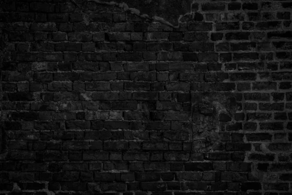 Текстура чорної цегляної стіни для фону . — стокове фото