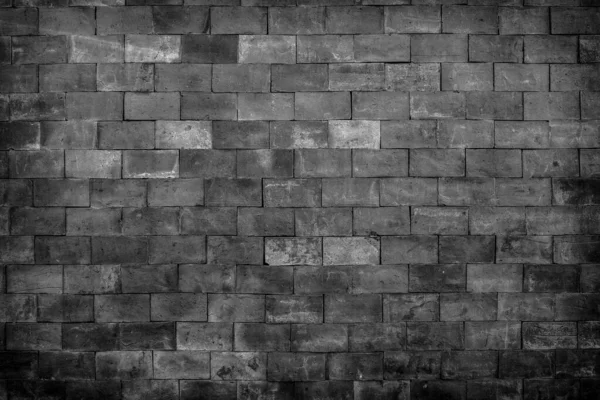 Black and White brick wall texture for background. — Stock Photo, Image