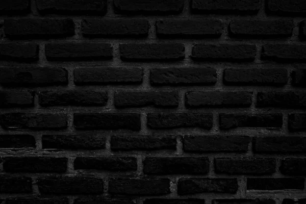 Black brick wall texture for background. — Stock Photo, Image