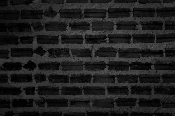 Black brick wall texture for background. — Stock Photo, Image