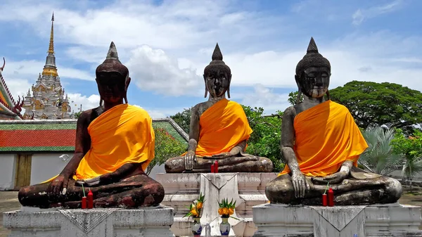 Statue of Buddha in temple at Surat Thani,Thailand. — Stock Photo, Image