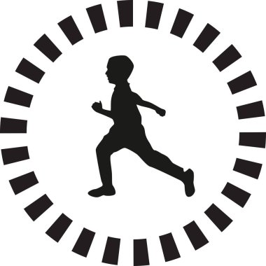 Haberci olarak siluet vektör