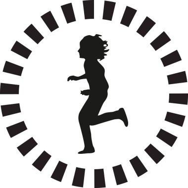 Haberci olarak siluet vektör