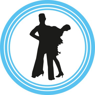 dans insanlar siluet vektör