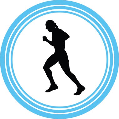 Haberci olarak siluet vektör