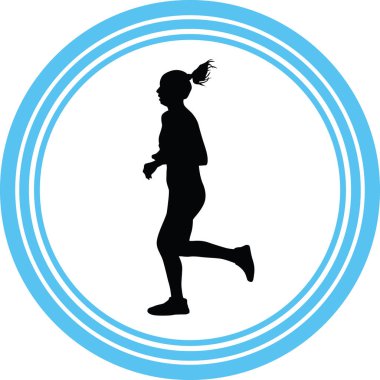 Haberci olarak siluet vektör