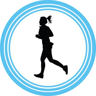 Haberci olarak siluet vektör