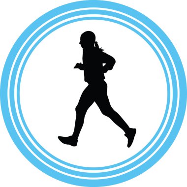 Haberci olarak siluet vektör