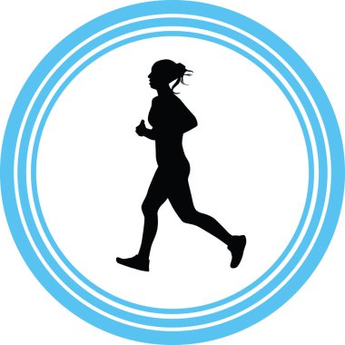 Haberci olarak siluet vektör