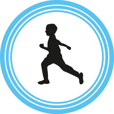 Haberci olarak siluet vektör