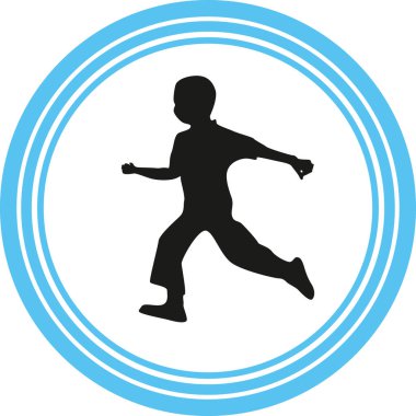 Haberci olarak siluet vektör