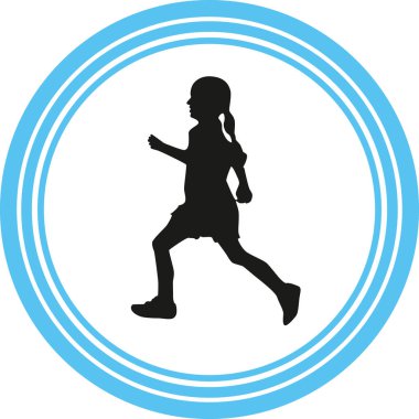 Haberci olarak siluet vektör