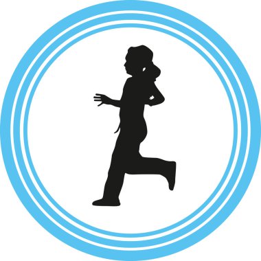 Haberci olarak siluet vektör