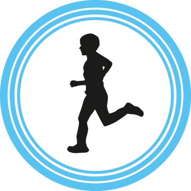 Haberci olarak siluet vektör