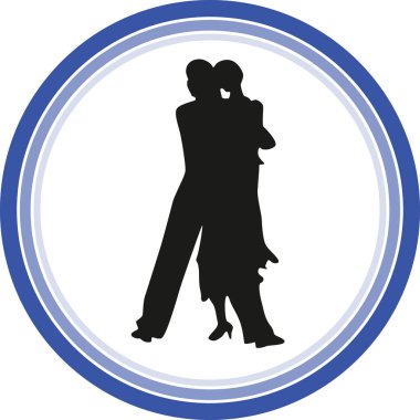 dans insanlar siluet vektör