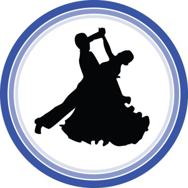 dans insanlar siluet vektör