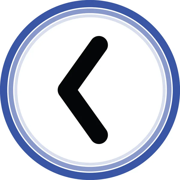 Ikona Webu Šipka Vlevo — Stockový vektor