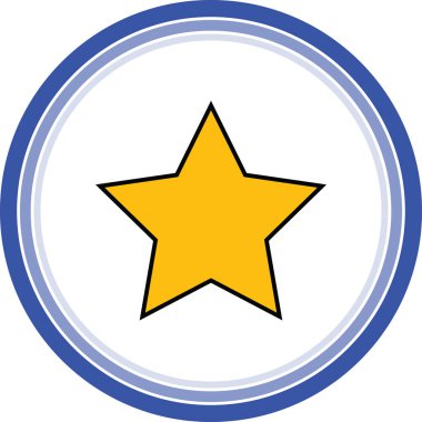 sarı yıldız web simge stok vektörel çizimler