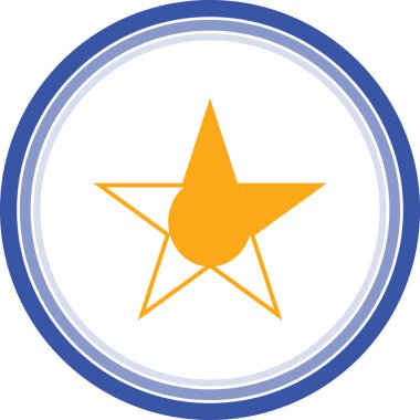 sarı yıldız web simge stok vektörel çizimler