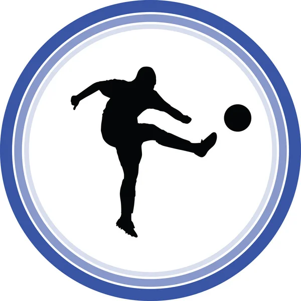 Futbol kadınlar siluet. Kız oyuncu vektör