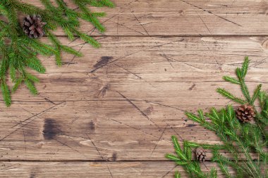 Noel arka plan konsepti. Noel ağacının dalları, tümsekler