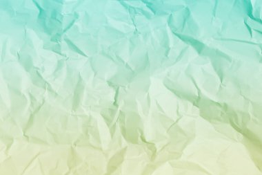 yeşil buruşmuş kağıt arkaplan, web tasarım ekran koruyucuları için doku. Çeşitli amaçlar için şablon veya ambalaj oluşturma.