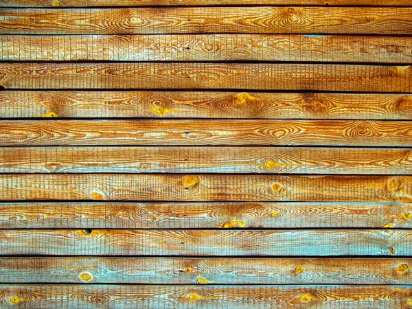 背景是由木板制成的褐色木制栅栏 用扁平的板材制成的老式土木栅栏的质感 木栅栏 由旧木板制成 内附结 背景设计 — 图库照片
