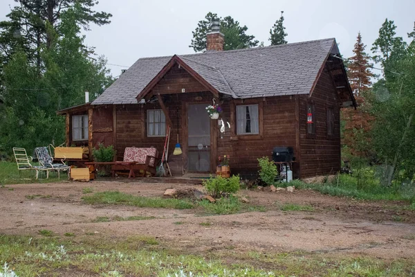 Liten Stuga Tall Grove Cabins Allenspark Colorado — Stockfoto